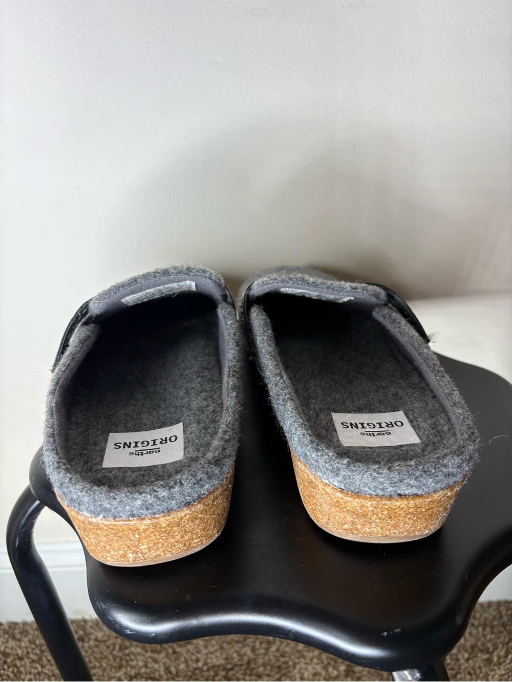 Earth Origins Janet Grey Clogs Wool - Picture 4 of 9
